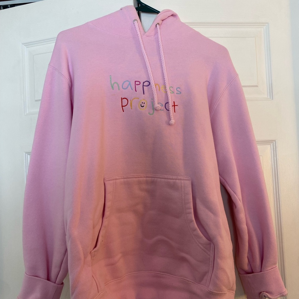 Happiness Project Pink Hoodie